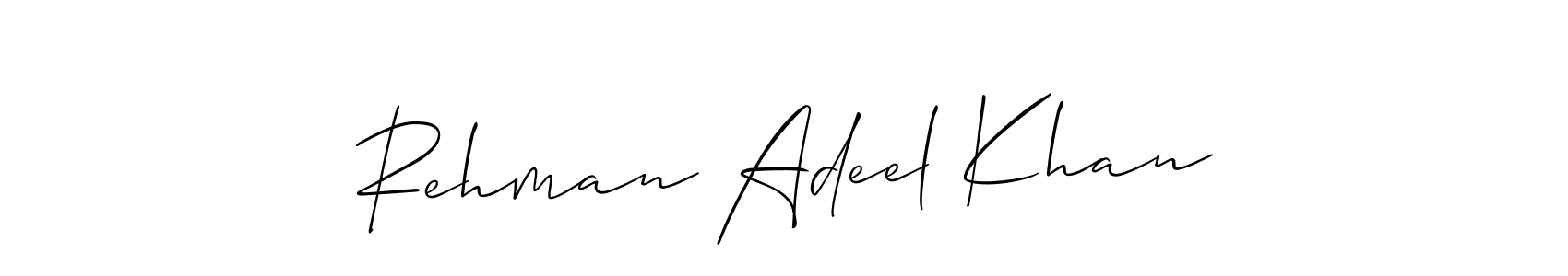 Rehman Adeel Khan stylish signature style. Best Handwritten Sign (Allison_Script) for my name. Handwritten Signature Collection Ideas for my name Rehman Adeel Khan. Rehman Adeel Khan signature style 2 images and pictures png
