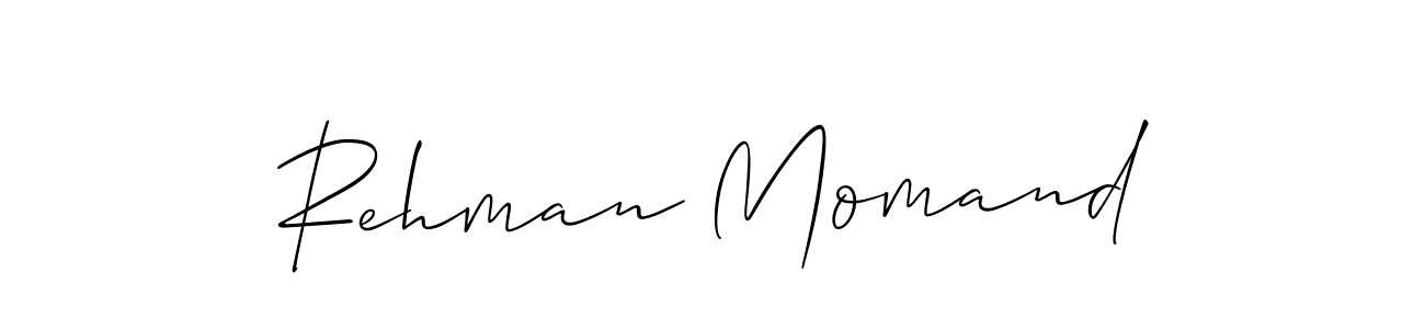 Allison_Script is a professional signature style that is perfect for those who want to add a touch of class to their signature. It is also a great choice for those who want to make their signature more unique. Get Rehman Momand name to fancy signature for free. Rehman Momand signature style 2 images and pictures png
