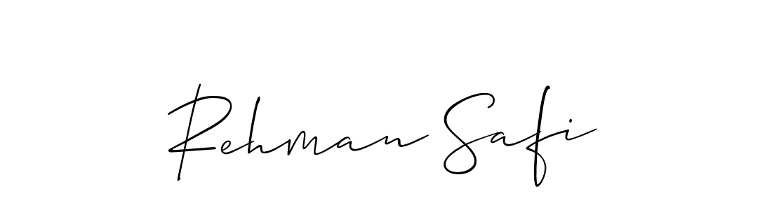 You should practise on your own different ways (Allison_Script) to write your name (Rehman Safi) in signature. don't let someone else do it for you. Rehman Safi signature style 2 images and pictures png