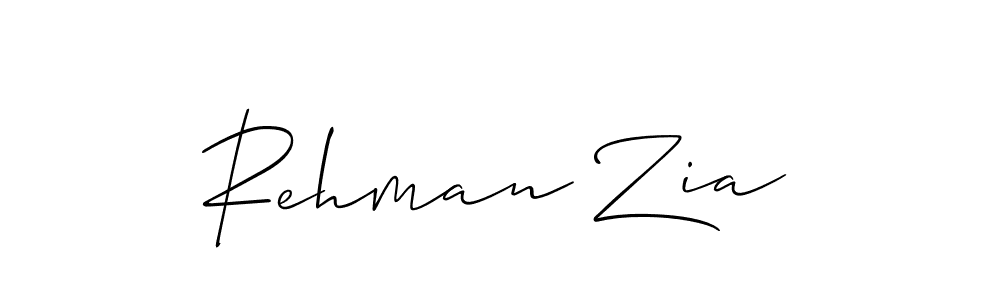 Also You can easily find your signature by using the search form. We will create Rehman Zia name handwritten signature images for you free of cost using Allison_Script sign style. Rehman Zia signature style 2 images and pictures png