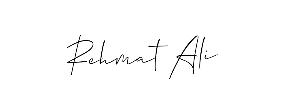 Make a beautiful signature design for name Rehmat Ali. With this signature (Allison_Script) style, you can create a handwritten signature for free. Rehmat Ali signature style 2 images and pictures png