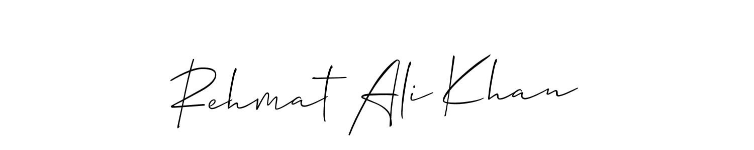 Make a short Rehmat Ali Khan signature style. Manage your documents anywhere anytime using Allison_Script. Create and add eSignatures, submit forms, share and send files easily. Rehmat Ali Khan signature style 2 images and pictures png