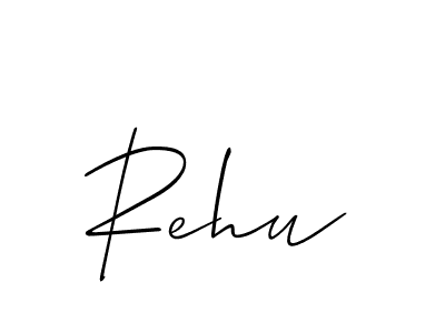 Similarly Allison_Script is the best handwritten signature design. Signature creator online .You can use it as an online autograph creator for name Rehu. Rehu signature style 2 images and pictures png