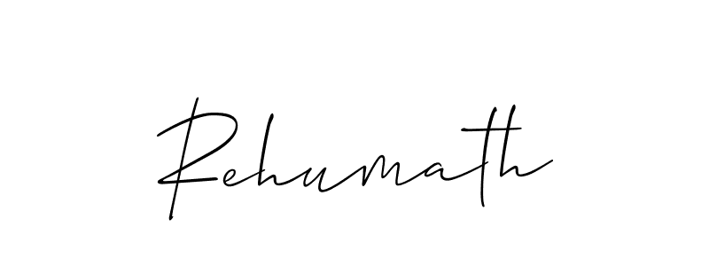 Also You can easily find your signature by using the search form. We will create Rehumath name handwritten signature images for you free of cost using Allison_Script sign style. Rehumath signature style 2 images and pictures png