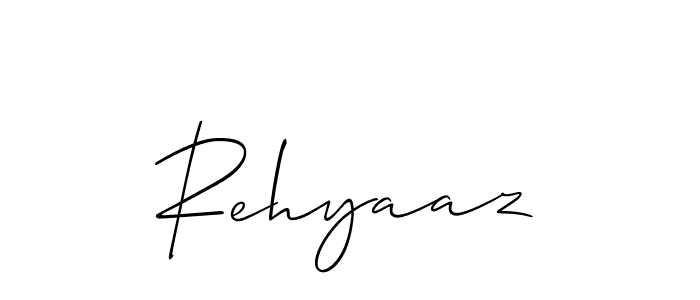 Make a beautiful signature design for name Rehyaaz. With this signature (Allison_Script) style, you can create a handwritten signature for free. Rehyaaz signature style 2 images and pictures png