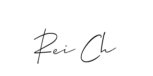 Also we have Rei Ch name is the best signature style. Create professional handwritten signature collection using Allison_Script autograph style. Rei Ch signature style 2 images and pictures png