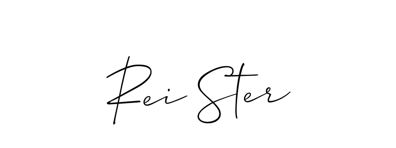 How to make Rei Ster signature? Allison_Script is a professional autograph style. Create handwritten signature for Rei Ster name. Rei Ster signature style 2 images and pictures png