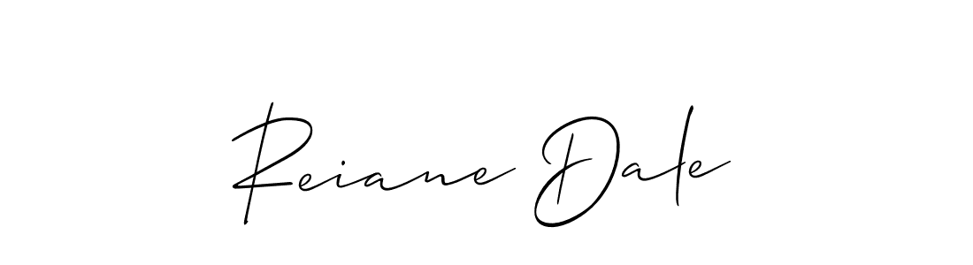 You should practise on your own different ways (Allison_Script) to write your name (Reiane Dale) in signature. don't let someone else do it for you. Reiane Dale signature style 2 images and pictures png