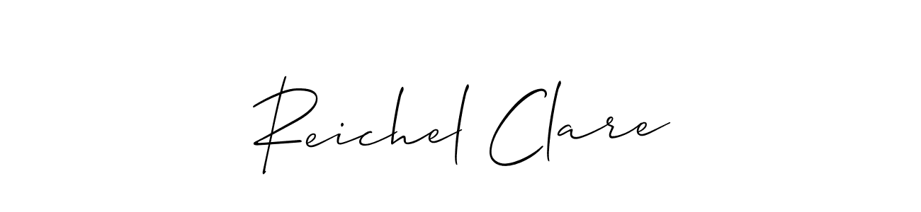 Design your own signature with our free online signature maker. With this signature software, you can create a handwritten (Allison_Script) signature for name Reichel Clare. Reichel Clare signature style 2 images and pictures png