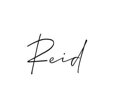 Make a short Reid signature style. Manage your documents anywhere anytime using Allison_Script. Create and add eSignatures, submit forms, share and send files easily. Reid signature style 2 images and pictures png