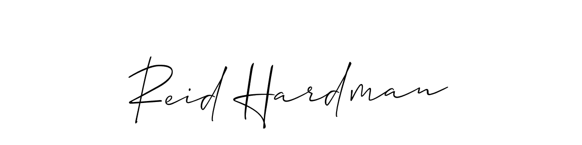 It looks lik you need a new signature style for name Reid Hardman. Design unique handwritten (Allison_Script) signature with our free signature maker in just a few clicks. Reid Hardman signature style 2 images and pictures png