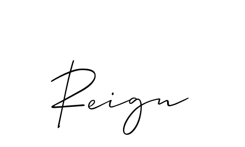 Also we have Reign name is the best signature style. Create professional handwritten signature collection using Allison_Script autograph style. Reign signature style 2 images and pictures png