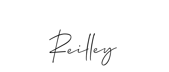 if you are searching for the best signature style for your name Reilley. so please give up your signature search. here we have designed multiple signature styles  using Allison_Script. Reilley signature style 2 images and pictures png