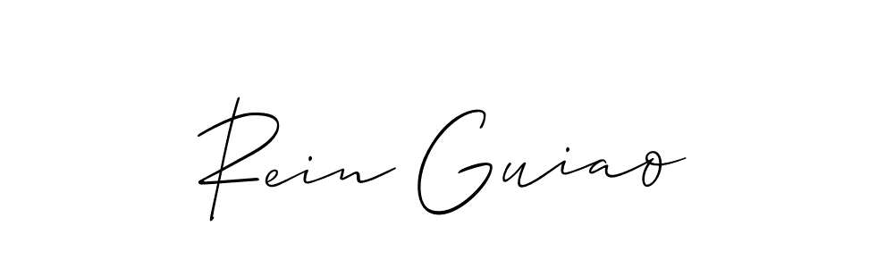 Rein Guiao stylish signature style. Best Handwritten Sign (Allison_Script) for my name. Handwritten Signature Collection Ideas for my name Rein Guiao. Rein Guiao signature style 2 images and pictures png
