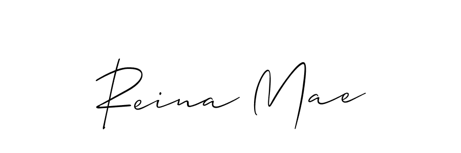 Also You can easily find your signature by using the search form. We will create Reina Mae name handwritten signature images for you free of cost using Allison_Script sign style. Reina Mae signature style 2 images and pictures png