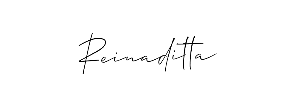 Also we have Reinaditta name is the best signature style. Create professional handwritten signature collection using Allison_Script autograph style. Reinaditta signature style 2 images and pictures png