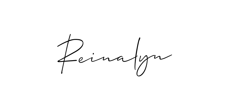 The best way (Allison_Script) to make a short signature is to pick only two or three words in your name. The name Reinalyn include a total of six letters. For converting this name. Reinalyn signature style 2 images and pictures png