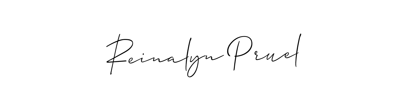 How to Draw Reinalyn Pruel signature style? Allison_Script is a latest design signature styles for name Reinalyn Pruel. Reinalyn Pruel signature style 2 images and pictures png