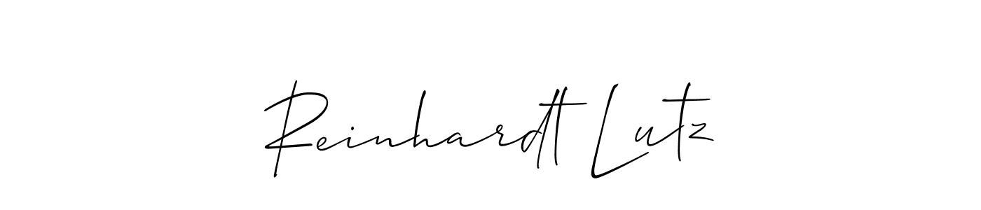 Also You can easily find your signature by using the search form. We will create Reinhardt Lutz name handwritten signature images for you free of cost using Allison_Script sign style. Reinhardt Lutz signature style 2 images and pictures png