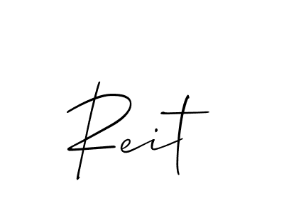 Also we have Reit name is the best signature style. Create professional handwritten signature collection using Allison_Script autograph style. Reit signature style 2 images and pictures png