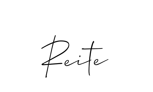 Make a beautiful signature design for name Reite. With this signature (Allison_Script) style, you can create a handwritten signature for free. Reite signature style 2 images and pictures png