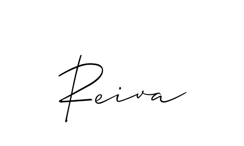 Best and Professional Signature Style for Reiva. Allison_Script Best Signature Style Collection. Reiva signature style 2 images and pictures png
