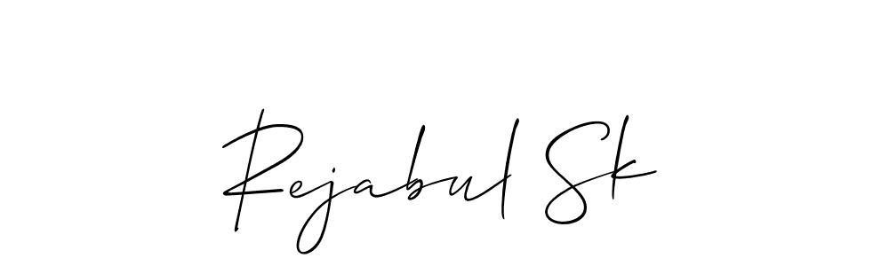 Rejabul Sk stylish signature style. Best Handwritten Sign (Allison_Script) for my name. Handwritten Signature Collection Ideas for my name Rejabul Sk. Rejabul Sk signature style 2 images and pictures png