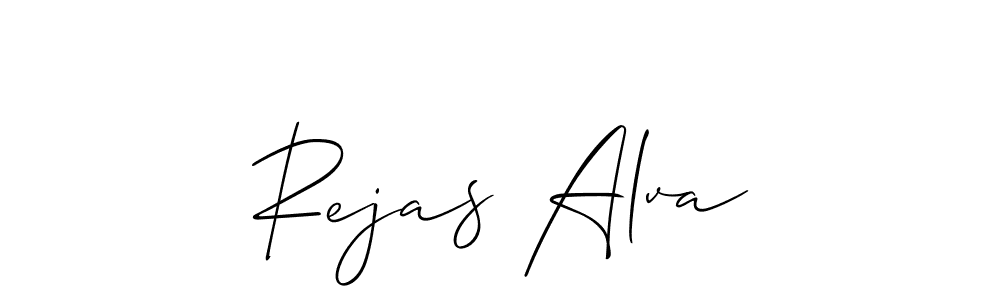 Best and Professional Signature Style for Rejas Alva. Allison_Script Best Signature Style Collection. Rejas Alva signature style 2 images and pictures png