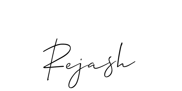 Create a beautiful signature design for name Rejash. With this signature (Allison_Script) fonts, you can make a handwritten signature for free. Rejash signature style 2 images and pictures png