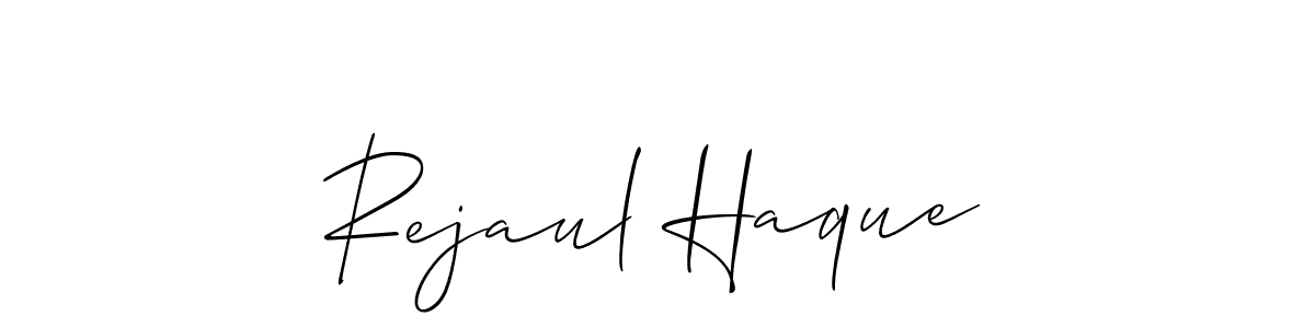 How to make Rejaul Haque signature? Allison_Script is a professional autograph style. Create handwritten signature for Rejaul Haque name. Rejaul Haque signature style 2 images and pictures png