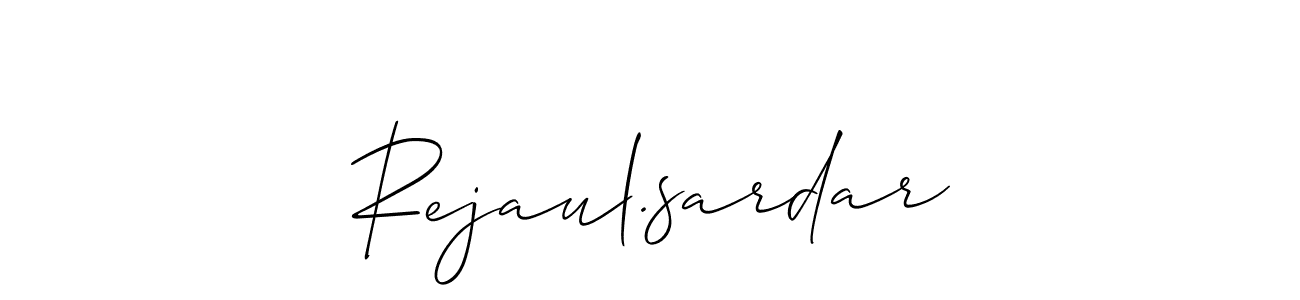 You should practise on your own different ways (Allison_Script) to write your name (Rejaul.sardar) in signature. don't let someone else do it for you. Rejaul.sardar signature style 2 images and pictures png
