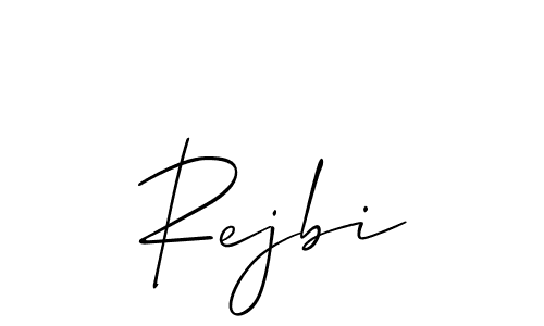 How to make Rejbi signature? Allison_Script is a professional autograph style. Create handwritten signature for Rejbi name. Rejbi signature style 2 images and pictures png