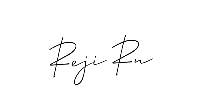 Reji Rn stylish signature style. Best Handwritten Sign (Allison_Script) for my name. Handwritten Signature Collection Ideas for my name Reji Rn. Reji Rn signature style 2 images and pictures png