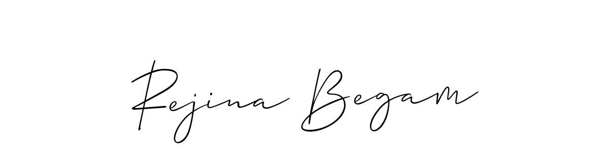 Make a beautiful signature design for name Rejina Begam. With this signature (Allison_Script) style, you can create a handwritten signature for free. Rejina Begam signature style 2 images and pictures png
