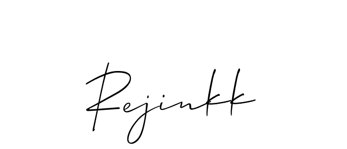 You can use this online signature creator to create a handwritten signature for the name Rejinkk. This is the best online autograph maker. Rejinkk signature style 2 images and pictures png