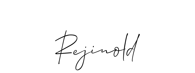 How to Draw Rejinold signature style? Allison_Script is a latest design signature styles for name Rejinold. Rejinold signature style 2 images and pictures png