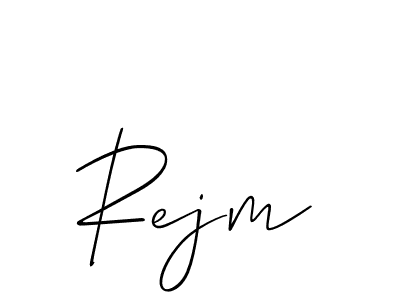 How to make Rejm signature? Allison_Script is a professional autograph style. Create handwritten signature for Rejm name. Rejm signature style 2 images and pictures png