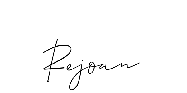 How to make Rejoan signature? Allison_Script is a professional autograph style. Create handwritten signature for Rejoan name. Rejoan signature style 2 images and pictures png