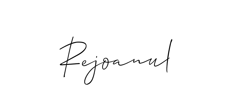 if you are searching for the best signature style for your name Rejoanul. so please give up your signature search. here we have designed multiple signature styles  using Allison_Script. Rejoanul signature style 2 images and pictures png