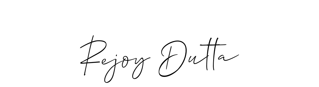 Similarly Allison_Script is the best handwritten signature design. Signature creator online .You can use it as an online autograph creator for name Rejoy Dutta. Rejoy Dutta signature style 2 images and pictures png
