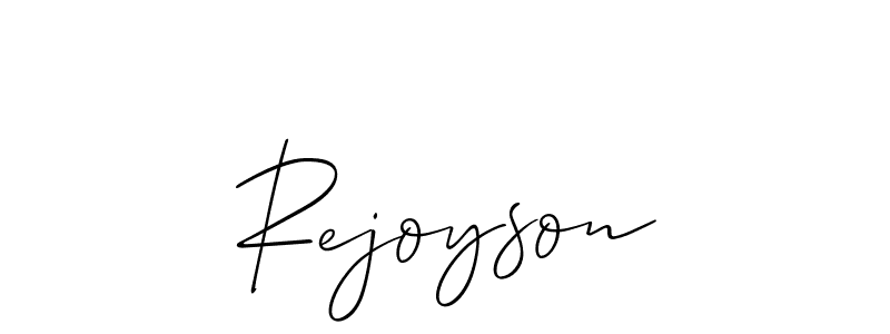 How to make Rejoyson signature? Allison_Script is a professional autograph style. Create handwritten signature for Rejoyson name. Rejoyson signature style 2 images and pictures png
