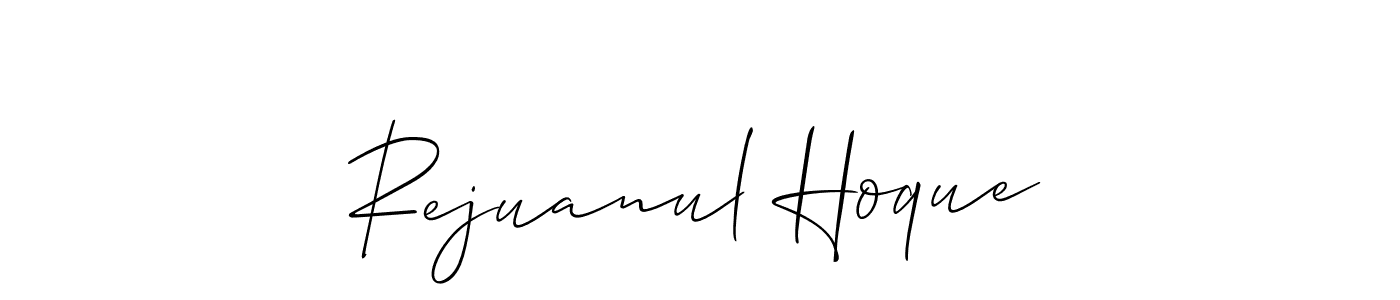 Rejuanul Hoque stylish signature style. Best Handwritten Sign (Allison_Script) for my name. Handwritten Signature Collection Ideas for my name Rejuanul Hoque. Rejuanul Hoque signature style 2 images and pictures png