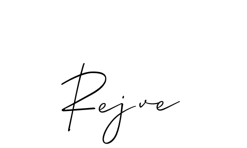 Design your own signature with our free online signature maker. With this signature software, you can create a handwritten (Allison_Script) signature for name Rejve. Rejve signature style 2 images and pictures png