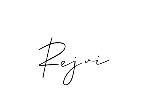 Design your own signature with our free online signature maker. With this signature software, you can create a handwritten (Allison_Script) signature for name Rejvi. Rejvi signature style 2 images and pictures png