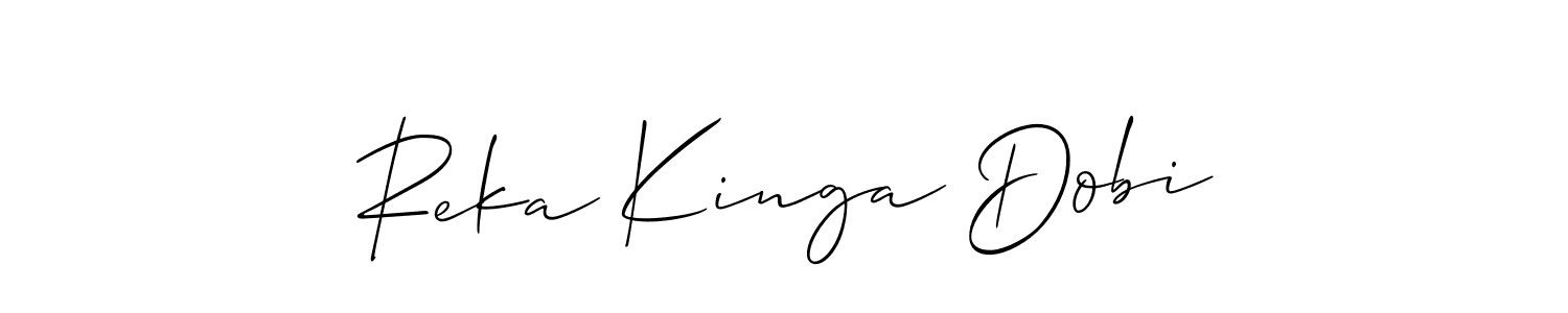 Once you've used our free online signature maker to create your best signature Allison_Script style, it's time to enjoy all of the benefits that Reka Kinga Dobi name signing documents. Reka Kinga Dobi signature style 2 images and pictures png