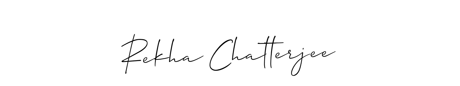 Also we have Rekha Chatterjee name is the best signature style. Create professional handwritten signature collection using Allison_Script autograph style. Rekha Chatterjee signature style 2 images and pictures png