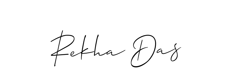 Use a signature maker to create a handwritten signature online. With this signature software, you can design (Allison_Script) your own signature for name Rekha Das. Rekha Das signature style 2 images and pictures png