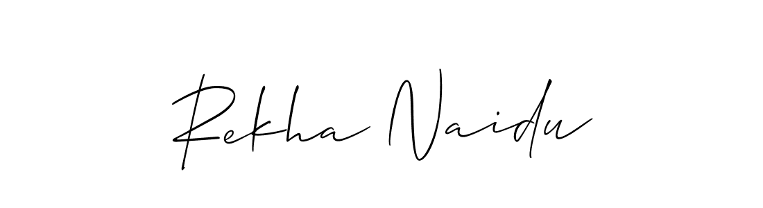 How to Draw Rekha Naidu signature style? Allison_Script is a latest design signature styles for name Rekha Naidu. Rekha Naidu signature style 2 images and pictures png