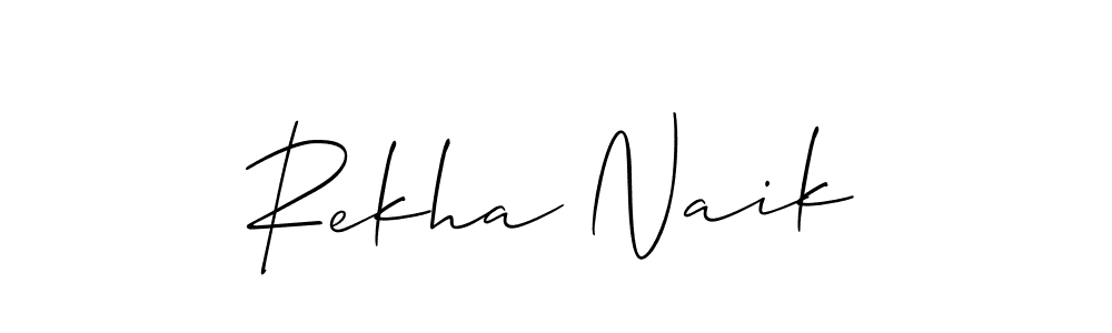 Rekha Naik stylish signature style. Best Handwritten Sign (Allison_Script) for my name. Handwritten Signature Collection Ideas for my name Rekha Naik. Rekha Naik signature style 2 images and pictures png