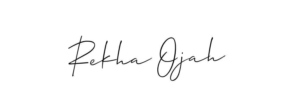 This is the best signature style for the Rekha Ojah name. Also you like these signature font (Allison_Script). Mix name signature. Rekha Ojah signature style 2 images and pictures png